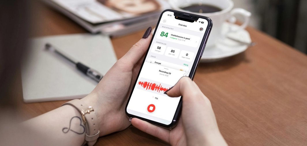 Stemopname maken in de Healfie-app